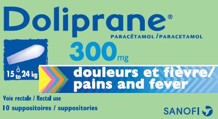 Doliprane Suppositories 300mg